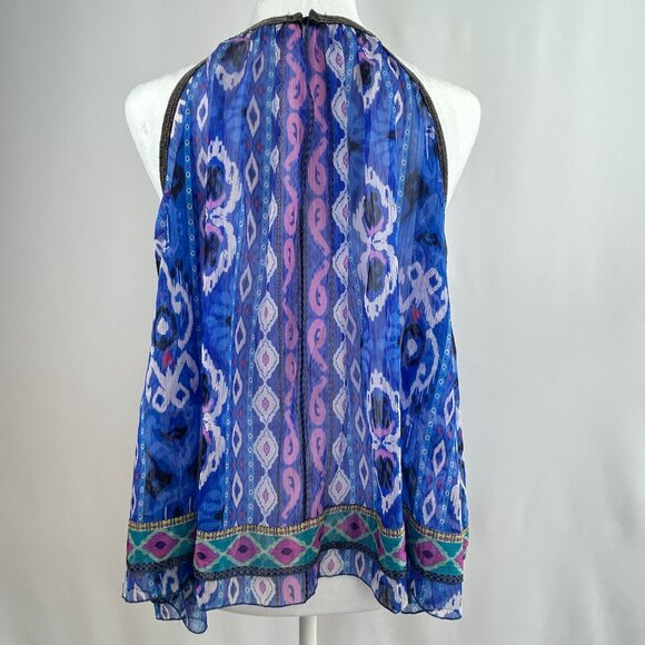 Zara Boho Ikat Beaded Sleeveless Top – Multicolor – Small S - Picture 7 of 13